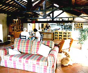 La Torretta kitchen dining area