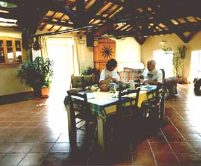 Tuscany bed and breakfast dining room