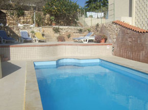 Pool with terraces
