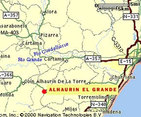 Map of Alhaurin el Grande