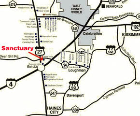 Sanctuary location map