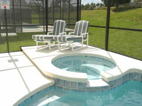 florida Villa Pool and Jacuzzi